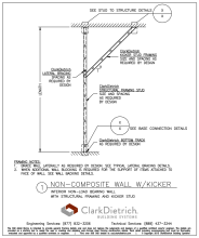 Non-Composite With Kicker Wall Section